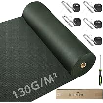 Amazon.co.jp: lalairodori 防草シート 1m 50m 高密度 130g/㎡ 防草