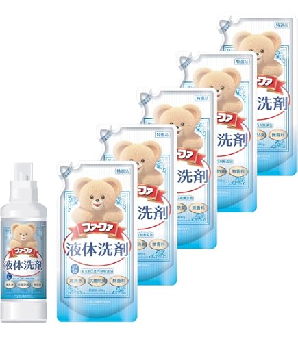 Amazon | ファーファ 洗濯用 液体 洗剤 香り ひきたつ 無香料 詰替