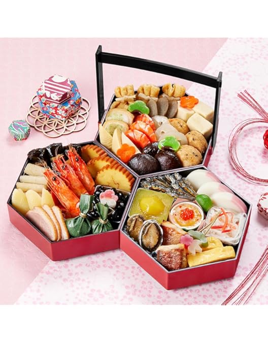 Amazon.co.jp: 和洋おせち料理 2026 華結 三段重 42品 盛り付け済み