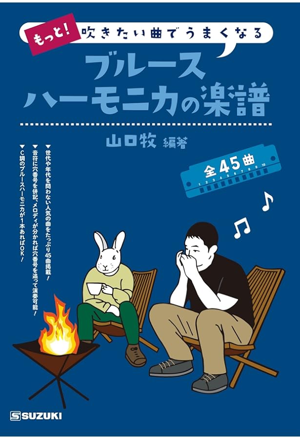 もっと!吹きたい曲でうまくなる ブルースハーモニカの楽譜 | 山口 牧
