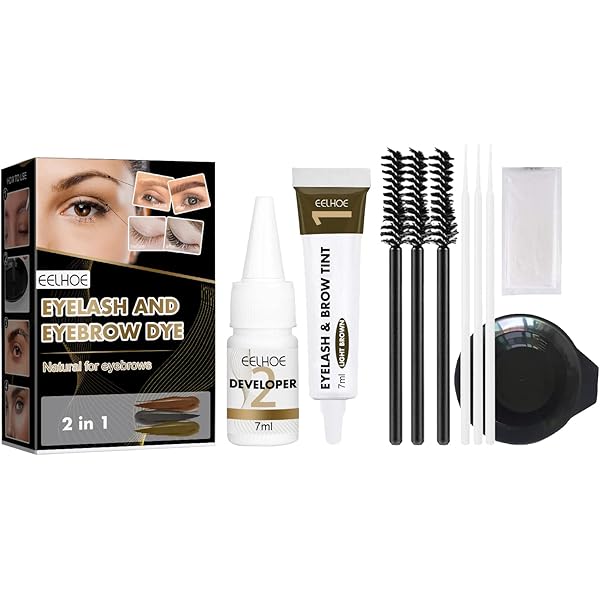 Amazon.co.jp: まつげティント 眉ティント キット 2 in 1 眉毛とまつげ