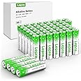 Lepro 48-Pack AA Alkaline Batteries, High Power, 1.5 V, 2,800 mAh, Large Capacity, Leak-Proof, Durable, Long Lasting, Battery-Operated Power Bank, Toy, Battery-Operated Lantern, Flashlight, Clock,