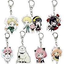 Amazon.co.jp: SanCak 7個 スパイファミリーキーホルダー Anya