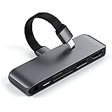 Satechi USB-C モバイル Pro SD ハブ 6-in-1 USB-C PD充電, 4K HDMI 60Hz出力, USB 3.0 5Gbps高速データ転送, SD/MicroSDカードリーダー, 3.5mm イヤホンジャック(iPad 