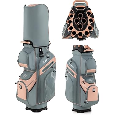 美品　ホンマ　キャディバッグ　6分割　多機能ポケット　傘・ボール収納　3点ベルト 美品 ホンマ キャディバッグ 6分割 多機能ポケット 傘・ボール