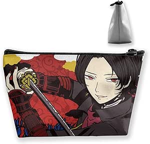 Amazon Co Jp 刀剣乱舞 Online 加州清光 菖蒲に八ツ橋 化粧ポーチ メイクポーチ ミニ 財布 機能的 大容量 ポータブル 収納 小物入れ 普段使い 出張 旅行 ビーチサイド旅行 ビューティー