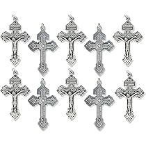 Amazon | 10個パック - Pardon Crucifix ロザリオパーツ ローマ