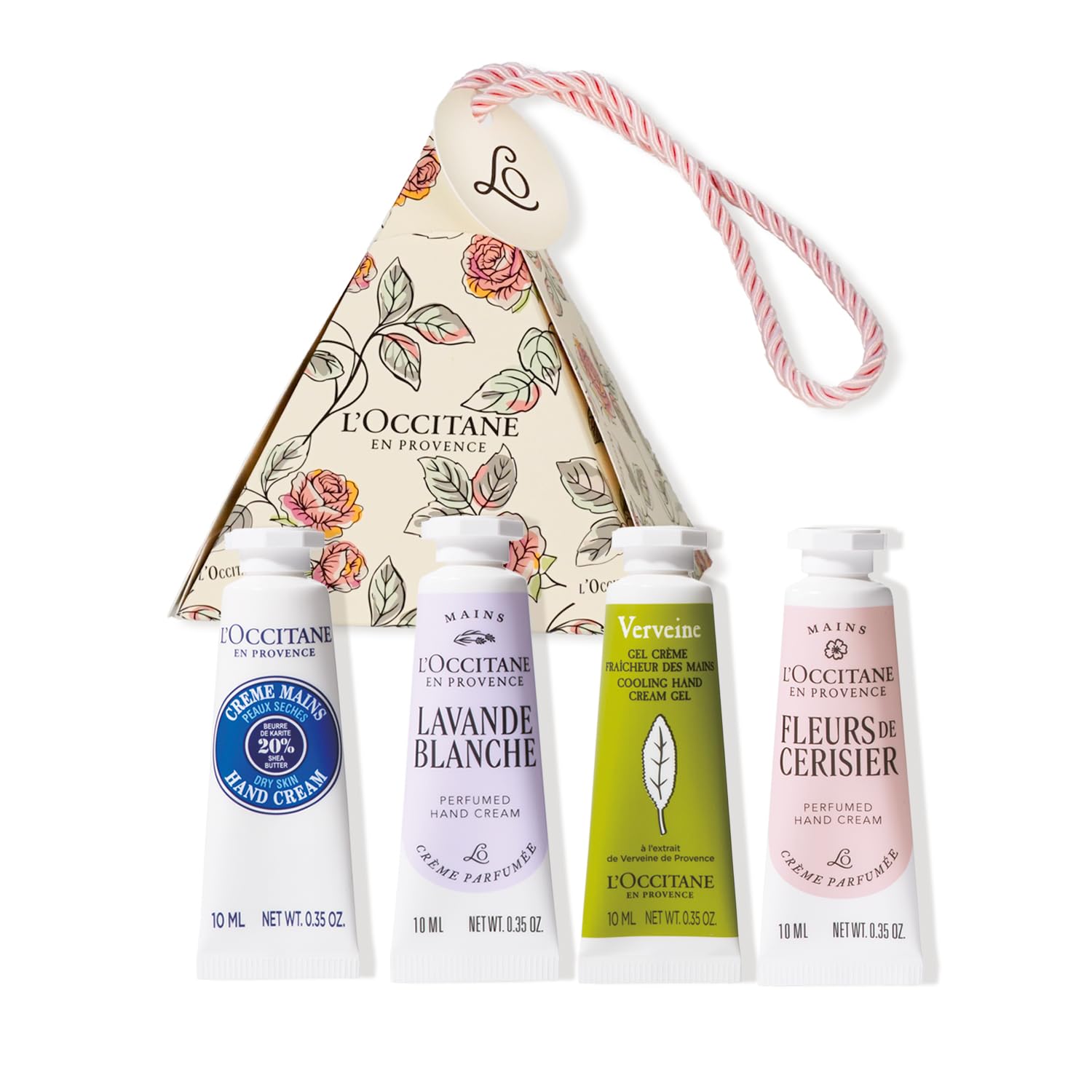 【母の日】ロクシタン(L'OCCITANE) カドー アン フルール ハンドクリーム10ｍL 4本 ギフトセット 誕生日 人気 プレゼント 新生活 餞別 送別 春ギフト - 1
