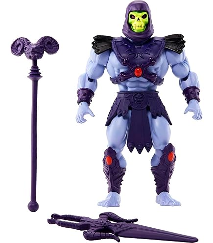 Masters of The Universe ビンテージスケルトンアクションフィギュア スタンダード Amazon.com: Masters of The Universe Vintage Skeletor Action