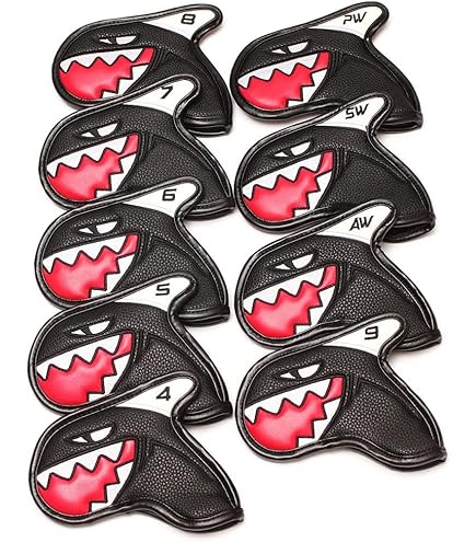 Amazon.co.jp: AIMSHARK スカル_シャークゴルフアイアンカバー/1個