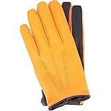 コレアーレグローブス 手袋 メンズ シープスキン ナッパレザー カシミア タッチパネル対応 グローブ Correale gloves CRM-6072（イエロー）