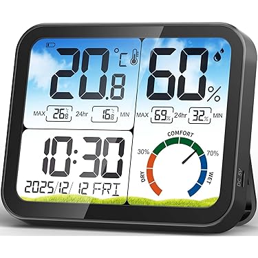 室内お洒落な温度計” ハンドメイド品” 楽天市場】温湿度計 デジタル 温度計 湿度計 マグネット 温度湿度計