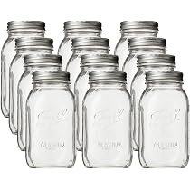 Ball社製　32oz メイソンジャー　クリアー12個 Amazon.co.jp: BALL メイソンジャー レギュラーマウス32ozクリアー 12