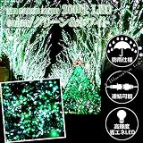 【 日本市場向け 】【 6ヶ月保証 】 高品質 防雨使用 / 連結可能 / 高輝度・省エネ LED 200球 イルミネーション 全8パターン 点灯記憶装置 メモリー機能 約20m PSE (グリーン＆