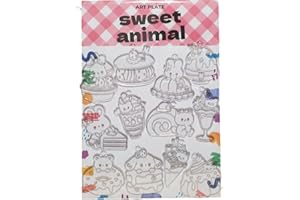 アートプレート スイーツアニマル 12個セット ガラス絵具 サンキャッチャー プレート 糊の仮止めから脱気による固定に変更
