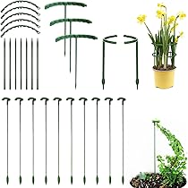 Amazon | ADOFUN園芸支柱 植物支柱【20本組】花ささえ スライド支柱