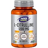 [海外直送品] ナウフーズ L-シトルリン エクストラストレングス 1200mg 120タブレット