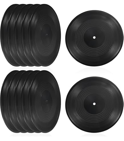 Amazon.co.jp: TunePhonik ビニールレコードセンターラベル 穴付き 12