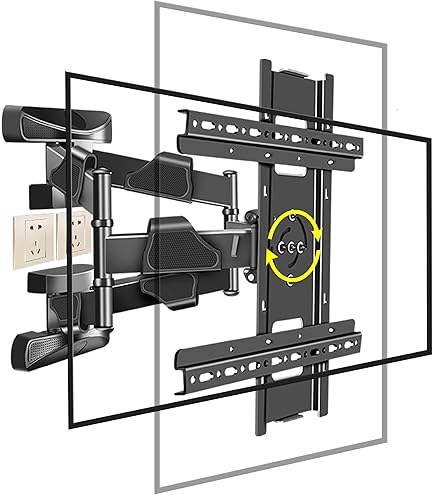 Vertical TV Wall Mount For 37-75 Inch Displays - Low Profile Anti-Theft Design For Commercial Use