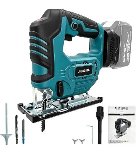 Amazon | ジグソー バッテリー付き 18.5V マキタ互換バッテリー対応