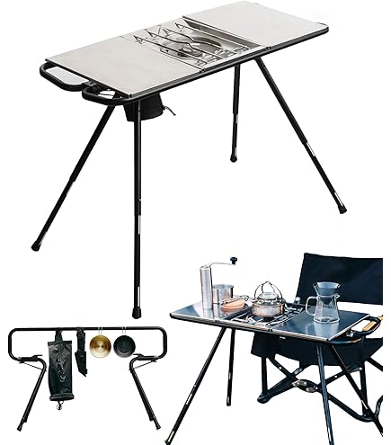 Amazon | BLACKDEER 折りたたみIGTテーブル、 アルミニウム コンパクト