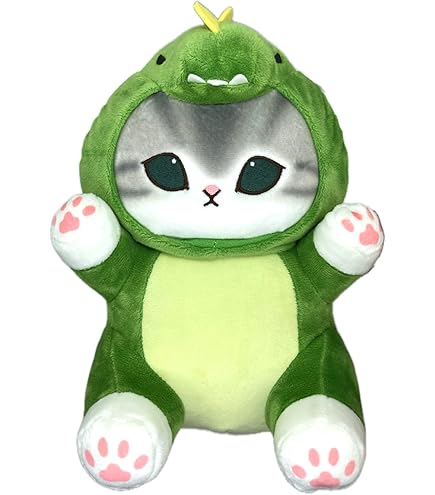 モフサンドぬいぐるみ！！ mofusand にゃんこが見守るデスクトップひっかけぬいぐるみ(みどりうさ