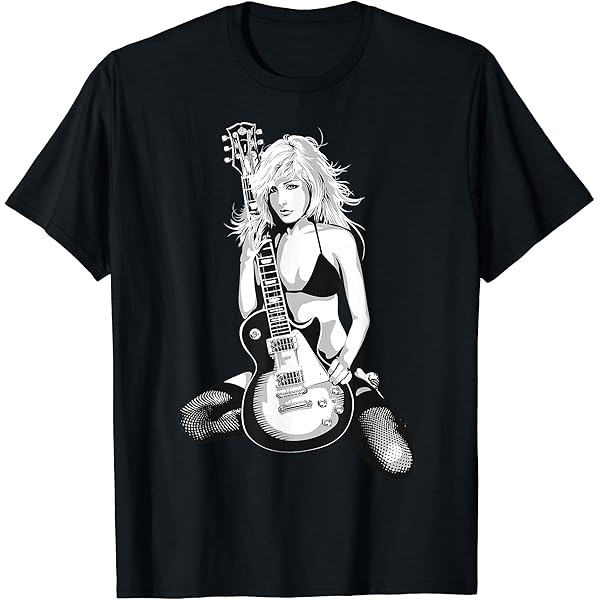 Amazon | ヒステリックグラマー ギターガール ビックロゴ T
