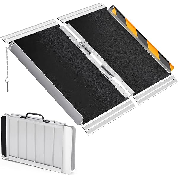 車椅子 スロープ 長さ183cm 幅73cm 車椅子用スロープ 耐荷重300kg Amazon | Ruedamann 車椅子 スロープ 長さ183cm 幅73cm 車椅子用