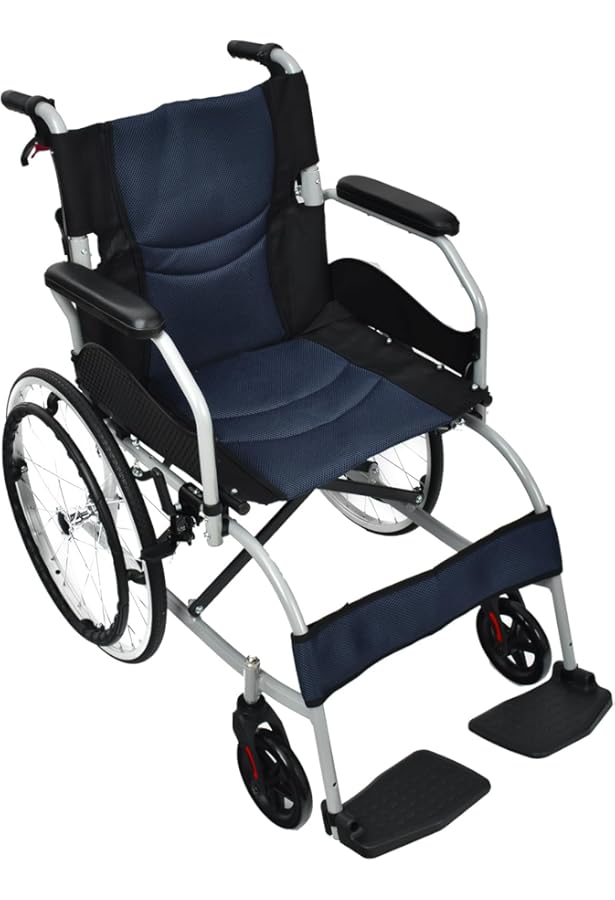 Amazon | ケアテックジャパン 自走式 アルミ製 折りたたみ 車椅子