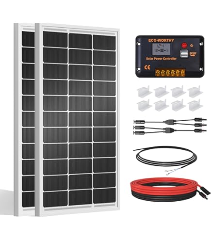 Amazon.co.jp: MARBERO 100W ポータブルソーラーパネル 100ワット