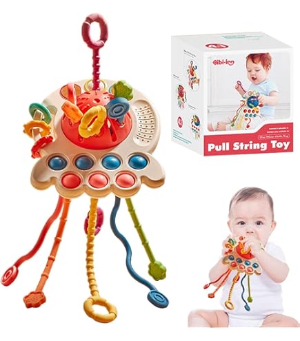 Amazon.co.jp: 赤ちゃんのおもちゃ3-6ヶ月,ひも赤ちゃん感覚
