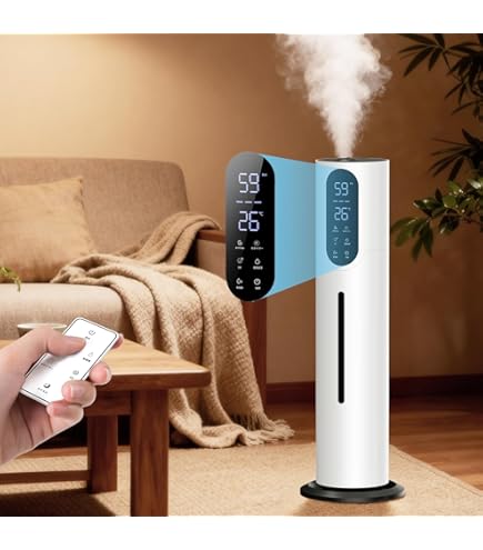 Amazon.co.jp: 加湿器 大容量 9L 【2025プレミアム新登場・5重除菌・AI