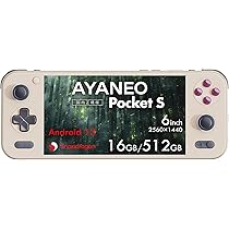 AYANEO PocketS 16GB 512GB 1440P ブラック Amazon.com: AYANEO Pocket S-6 Inches 1080P Handheld Android