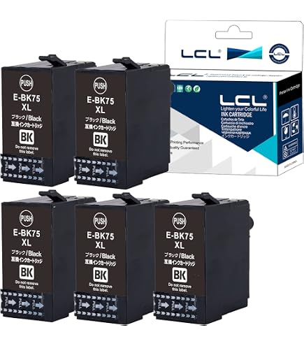 Amazon.co.jp: EPSON エプソン IC4CL75 (BK/C/M/Y)【4色セット(大容量