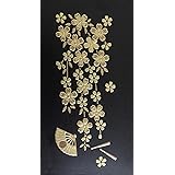 No.31 友禅桜 (金) 金蒔絵の館 花鳥風月シリーズ 蒔絵シール