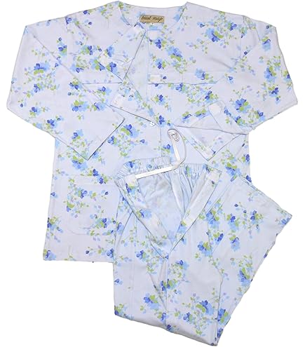 Amazon | 介護 パジャマ しるばあパラダイスパジャマ 上下セット（婦人