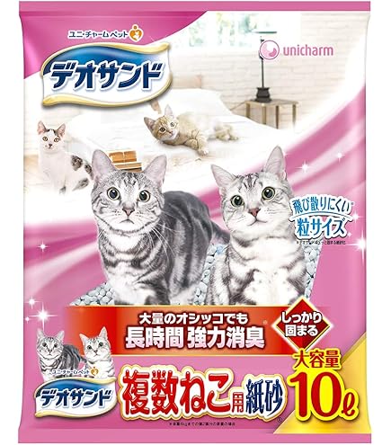 ユニ・チャームペット 猫砂 デオサンド 紙砂 5リットル 6袋 【公式通販】