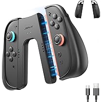 Amazon.co.jp: JSAUX Switch 2用充電グリップ＋JoyCon 2保護ケース2個