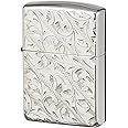 ZIPPO(ジッポー) ライター スターリングシルバー 唐草 両面手彫り 高さ5.5cm×幅3.8cm×奥行き1.6cm 624853