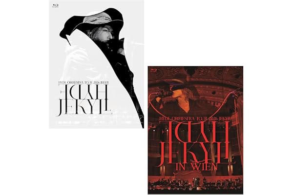 【Amazon.co.jp限定】「HYDE Orchestra Tour 2026 JEKYLL(初回限定盤)(2枚組)+HYDE Orchestra Tour 2026 JEKYLL in Wien（初回限定盤)(2枚組)」(初回限定盤2種セット)(特典:初回限定盤絵柄スリーブケース+クリアファイル2種付) [Blu-ray]