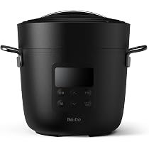Re・De Pot 電気圧力鍋 ブラック Amazon | 【Re・De ブランドミューズ 白石麻衣】【公式】Re・De Pot
