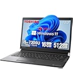 【東芝】R73 高速i7 SSD512GB 16GB ブラック ノートPC Amazon.co.jp: 【整備済み品】 『大容量メモリ:16GB搭載』東芝 薄型