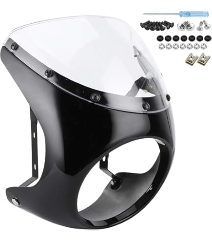 ビキニカウル 汎用 ライト180Φ対応 汎用 ビキニカウル φ180 黒 ブラック 新品 フロントカウル