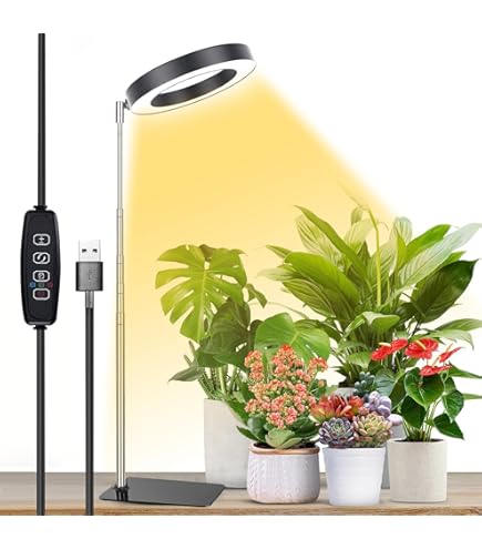 植物育成ライト 15W 6000K 4個 黒色 太陽光 フルスペクトルLED19 植物育成ライト 15W 6000K 4個 黒色 太陽光 フルスペクトルLED19