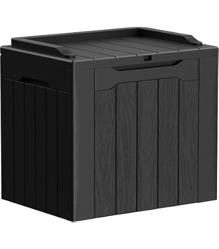 Amazon.co.jp: アルミス 樹脂製ベンチストッカーボックス (ブラック