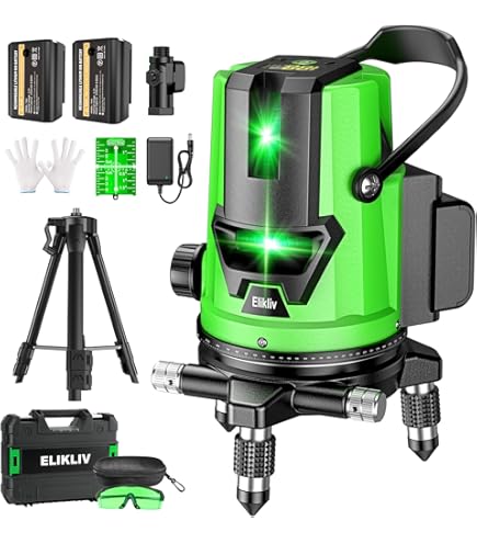 Amazon | 墨出し器 レーザー墨出し器 グリーンレーザー 水平器 5ライン