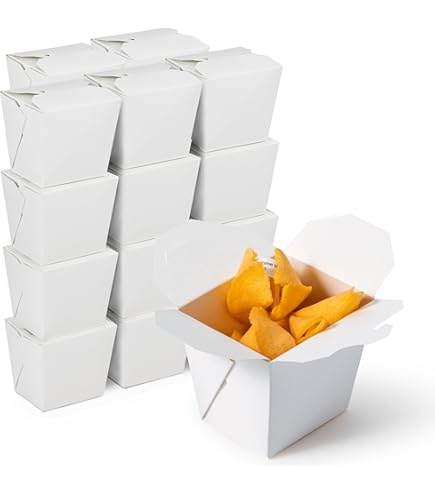 50 Pack (16 Oz 1 Pint) Chinese Take Out Food Boxes Togo - View #6