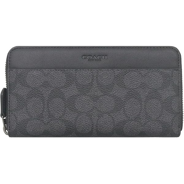 Amazon.co.jp: コーチ COACH F58112 CQ/BK メンズ キャンバス 長財布