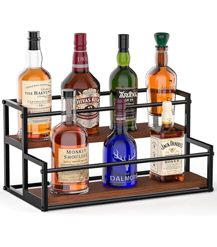Amazon.co.jp: 酒棚 ディスプレイ ウイスキー棚 リキュールボトル