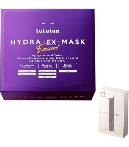 Amazon.co.jp: Lululun HydraEX Exosome, Face Mask, Large Capacity